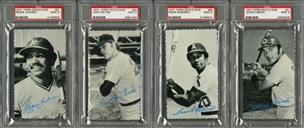 1974 Topps Deckle Edge #2 All-Time Finest PSA Graded Complete Set of 72 Cards